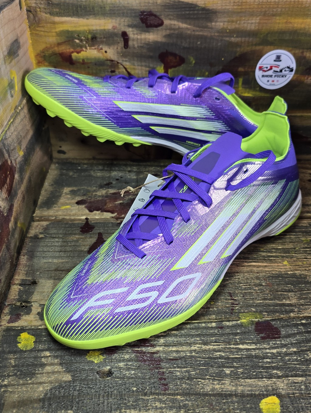 Adidas F50 Pro Tf Turf Radiant Blaze Pack Purple Soccer Jh7665 Men Sz 11.5 New